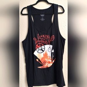 Torrid Disney's Alice Looking for Wonderland Razorback Tank Top Size 18